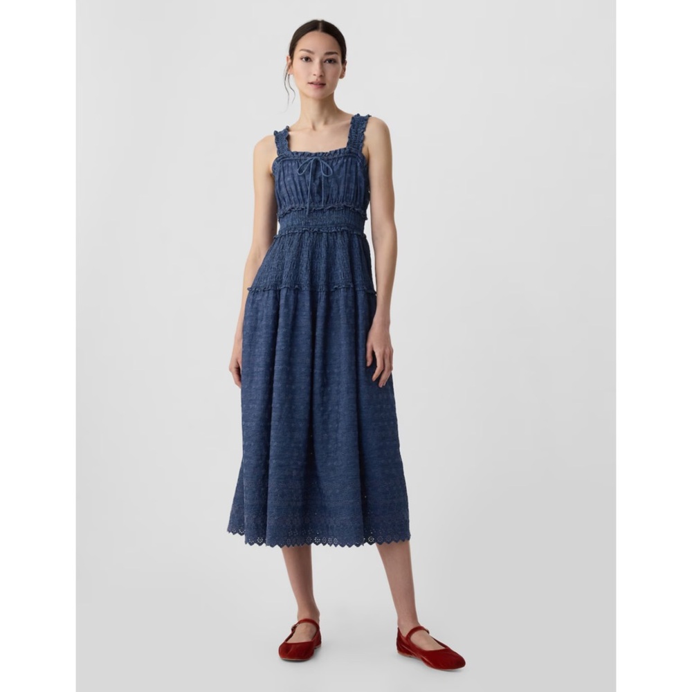 Gap x DÔEN Eyelet Midi Dress